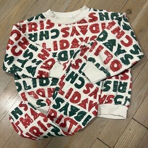 Zara Christmas sweat set